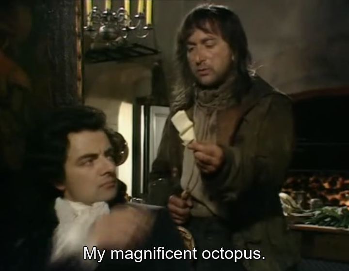 Baldrick's magnificent octopus
