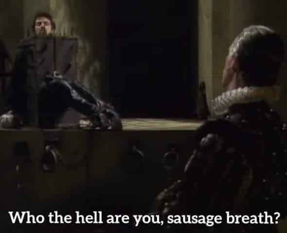 Blackadder Sausage Breath