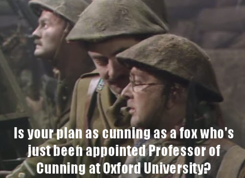 I have a cunning plan - A History of Cunning Plans in Blackadder