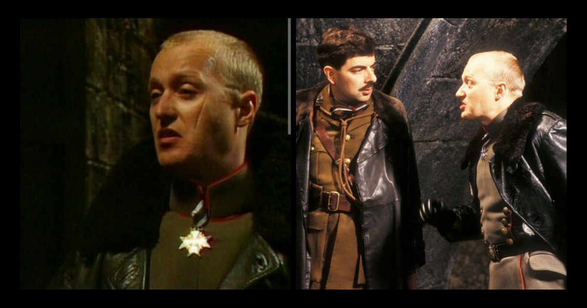 Ade Edmondson as the Red Baron in Blackadder