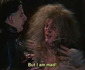 Rik Mayall as Mad Gerlad from the first series of Blackadder